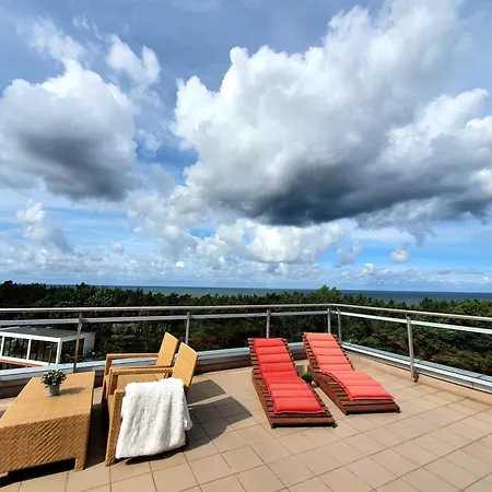 公寓 Z Prywatnym Tarasem Na Dachu I Widokiem Na Morze *