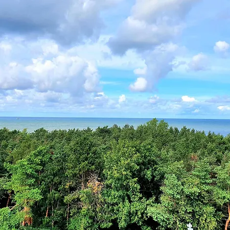 דירה Z Prywatnym Tarasem Na Dachu I Widokiem Na Morze *