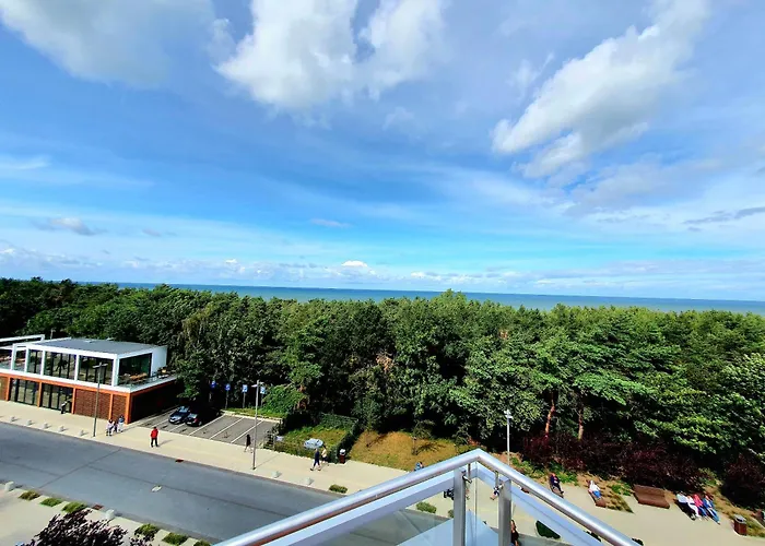 Z Prywatnym Tarasem Na Dachu I Widokiem Na Morze