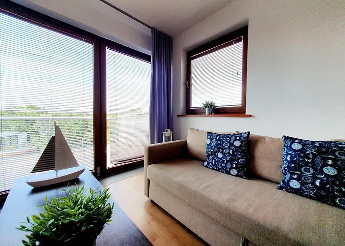 Z Prywatnym Tarasem Na Dachu I Widokiem Na Morze Lägenhet Władysławowo