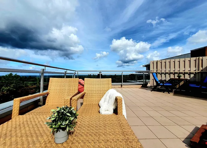 Apartament Z Prywatnym Tarasem Na Dachu I Widokiem Na Morze