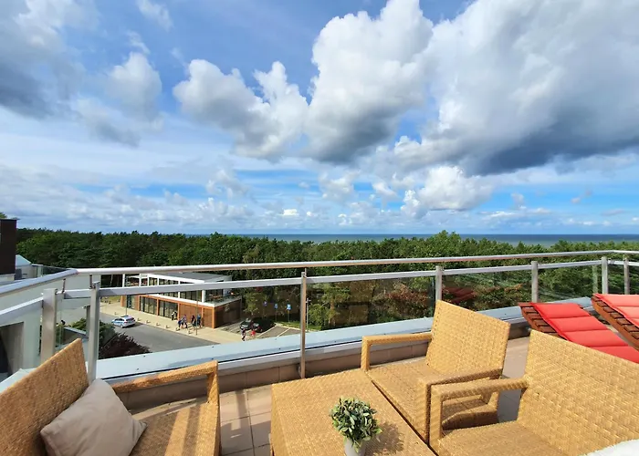 Apartament Z Prywatnym Tarasem Na Dachu I Widokiem Na Morze Władysławowo